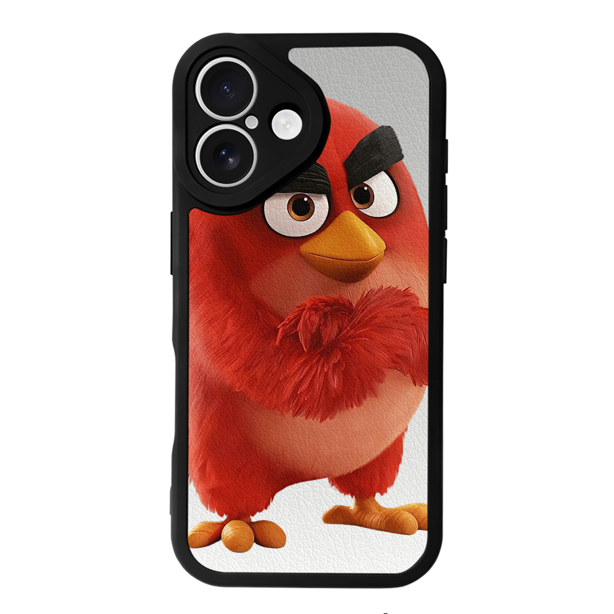 （画像用） Angry Birds アングリーバード 【iPhone 16シリーズ対応】シリコンスマホケース（レザー調） 材質：シリコン